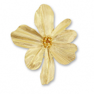 Statement Anhänger Blume Gold