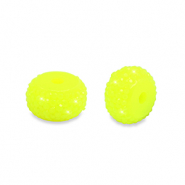 Resin Perlen Rondell 8mm Neon yellow