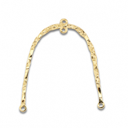 Stainless Steel - Rostfrei Stahl Anhänger / Zwischenstück Bogen Gold