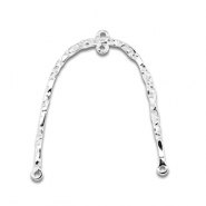 Stainless Steel - Rostfrei Stahl Anhänger / Zwischenstück Bogen Silver