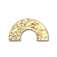 Stainless Steel - Rostfrei Stahl Anhänger / Zwischenstück Bogen Gold