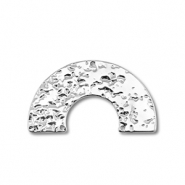 Stainless Steel - Rostfrei Stahl Anhänger / Zwischenstück Bogen Silver