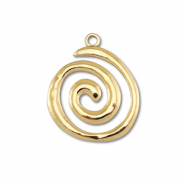 Stainless Steel - Rostfrei Stahl Anhänger Spirale Gold