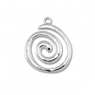 Stainless Steel - Rostfrei Stahl Anhänger Spirale Silver