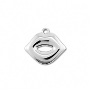 Stainless Steel - Rostfrei Stahl Anhänger Kiss Silver