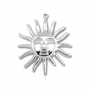 Stainless Steel - Rostfrei Stahl Anhänger Sonne Silver