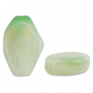 Naturstein Perlen Chalcedon Irregular Light green