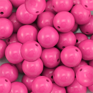 14 mm DQ Acrylperlen Magenta pink