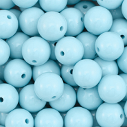 16 mm DQ Acrylperlen Pastel blue