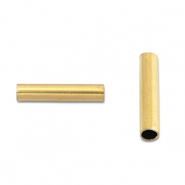 Stainless Steel - Rostfrei Stahl Perlen Tube 8mm Gold