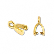 Stainless Steel - Rostfrei Stahl Schmuckzubehör Collierschlaufe für Anhänger Gold