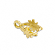 Stainless Steel - Rostfrei Stahl Schmuckzubehör Collierschlaufe für Anhänger Stern Gold