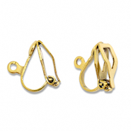 Stainless Steel - Rostfrei Stahl Schmuckzubehör Clip-Ohrringe mit Öse Gold