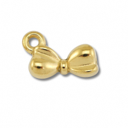 Stainless Steel - Rostfrei Stahl Anhänger Schleife Gold