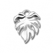 Stainless Steel - Rostfrei Stahl Anhänger Blatt Silver