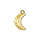 Stainless Steel - Rostfrei Stahl Anhänger Mond Gold