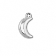 Stainless Steel - Rostfrei Stahl Anhänger Mond Silver