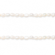 BQ Süsswasserperlen Nugget 6x4mm Natural white