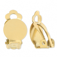 Stainless Steel - Rostfrei Stahl Schmuckzubehör Clip-Ohrringe Gold