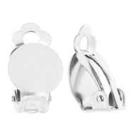 Stainless Steel - Rostfrei Stahl Schmuckzubehör Clip-Ohrringe Silver