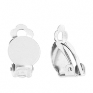 Stainless Steel - Rostfrei Stahl Schmuckzubehör Clip-Ohrringe Silver
