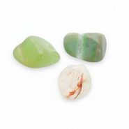 Naturstein Perlen Achat Multicolour green