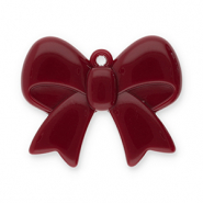Statement-Anhänger Schleife Rust red