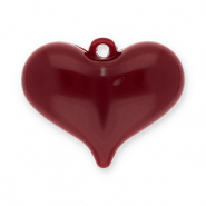 Statement-Anhänger Herz Rust red