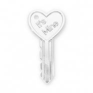 Statement-Anhänger Schlüssel Herz "It's mine" Silver