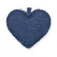 Statement-Anhänger Herz Denim blue