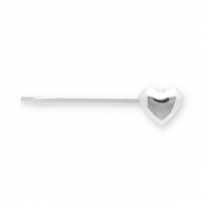 Haarschmuck Haarklammer Herz Silver