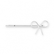 Haarschmuck Haarklammer Schleife Silver