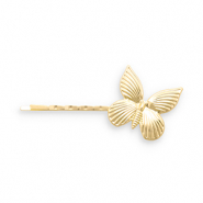 Haarschmuck Haarklammer Schmetterling Gold
