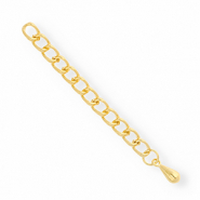 Metall Zubehör DQ Verlängerungskette Tropfenform Gold (Nickelfrei)
