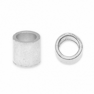 Metall Zubehör DQ Quetschperlen Tube Antik silber (Nickelfrei)