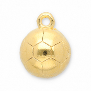 Metall Anhänger DQ Fußball Gold (Nickelfrei)