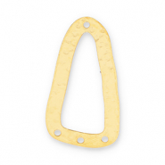 Eco-brass® Metall Anhänger DQ Zwischenstück Gold (Nickelfrei)