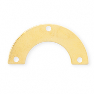 Eco-brass® Metall Anhänger DQ Zwischenstück Gold (Nickelfrei)