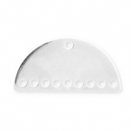 Eco-brass® Metall Anhänger DQ Zwischenstück Antik silber (Nickelfrei)