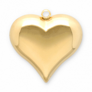 Stainless Steel - Rostfrei Stahl Anh&auml;nger Herz Gold