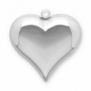 Stainless Steel - Rostfrei Stahl Anhänger Herz Silver