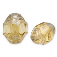 Böhmische Perlen FPB Oval 7x6mm Light topaz