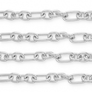 Aluminium Schmuckzubehör Gliederkette Ankerkette Silver
