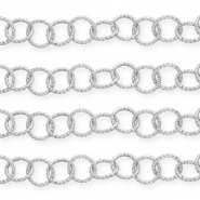 Aluminium Schmuckzubeh&ouml;r Gliederkette Silver
