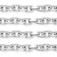 Aluminium Schmuckzubehör Gliederkette Ankerkette Silver