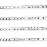 Aluminium Schmuckzubehör Gliederkette Figarokette Silver