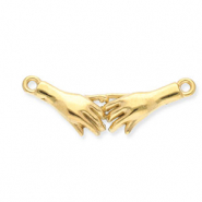 Stainless Steel - Rostfrei Stahl Schmuckzubehör Zwischenstück Pinky-Promise Gold