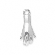 Stainless Steel - Rostfrei Stahl Anhänger Hand Silver