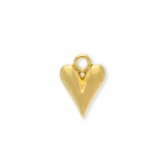 Stainless Steel - Rostfrei Stahl Anhänger Herz Gold