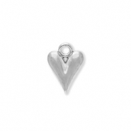 Stainless Steel - Rostfrei Stahl Anhänger Herz Silver